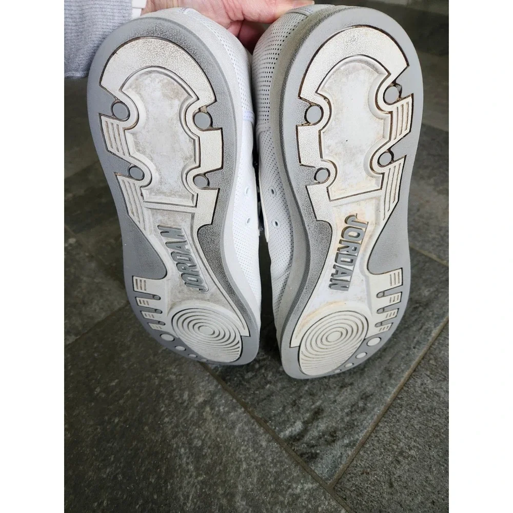 Jordan Sky High Low Mens 13 White Wolf Grey‎ Sneakers 454076-110